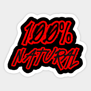 100% Natural Sticker